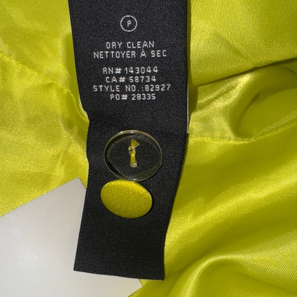 7 For All Mankind Bright Yellow Blazer with Fringe NWT - Picture 6 of 7